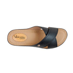 Sandalias slip on Samantha para mujer color negro