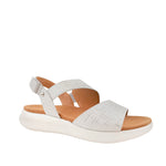 Sandalias Tania para mujer color plateado