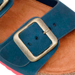 Sandalias flats Camilo para niño color navy