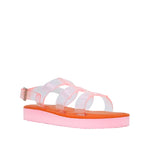 Sandalias flats Fiorella para niña color plateado