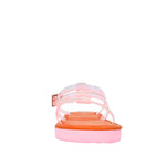 Sandalias flats Fiorella para niña color plateado