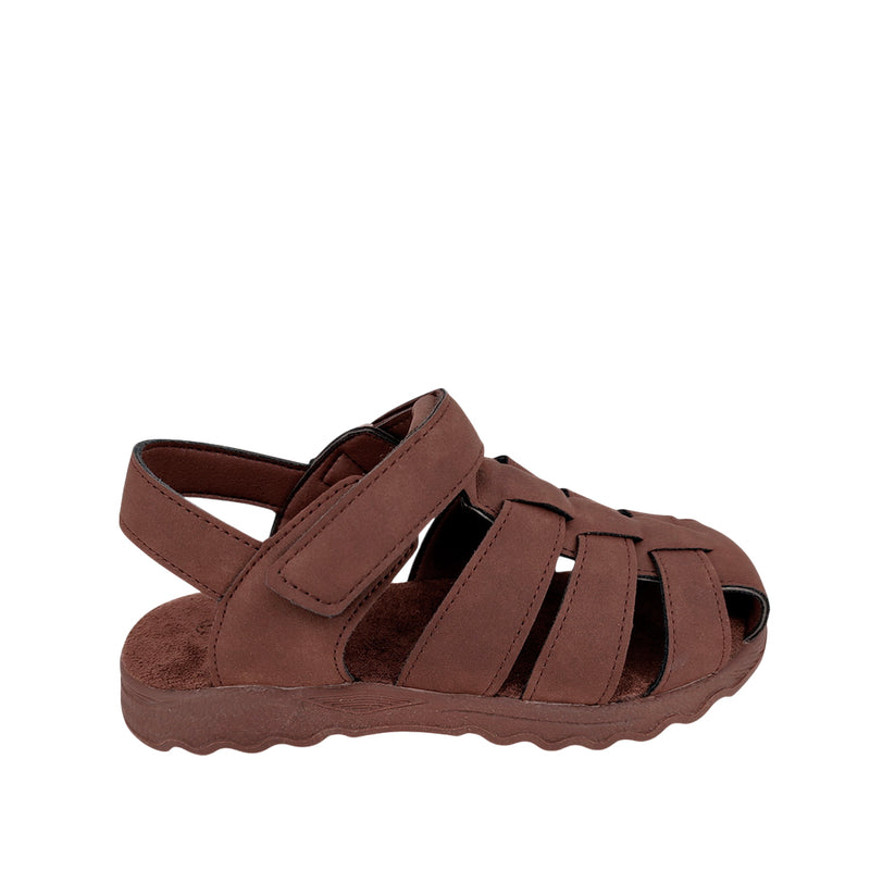 Sandalias slingback Jorge para niño color café