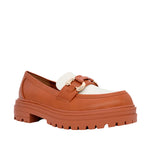 Mocasines Blanca para mujer color tan