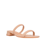 Sandalias de tacón Brie para mujer color nude
