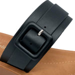 Sandalias flats Pamela negro para mujer