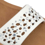 Sandalias flats Sarita para niña color blanco