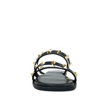 Sandalias flats Bianca para mujer color negro