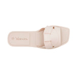 Sandalias flats Nina para mujer color hueso