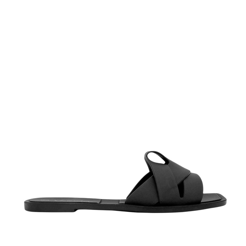Sandalias flats Nina para mujer color negro