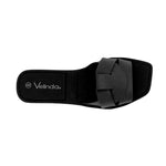 Sandalias flats Nina para mujer color negro