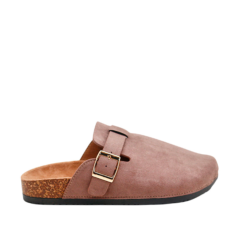 Sandalias flats Clogy taupe