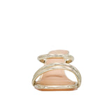 Sandalias de tacón Camila para mujer color dorado