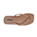 Sandalias flats Dony para mujer color dorado