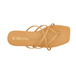 Sandalias flats Karim para mujer color tan