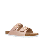 Sandalias flats Mirka para mujer color oro rosa