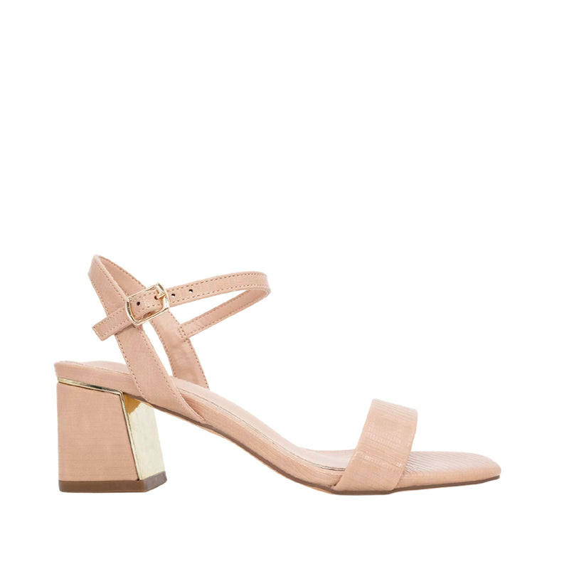 Sandalias de tacón Wesly para mujer color taupe
