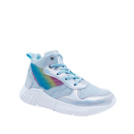 Sneakers Conny para niña color plateado