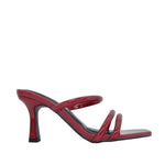 Sandalias de tacón Camila para mujer color vino