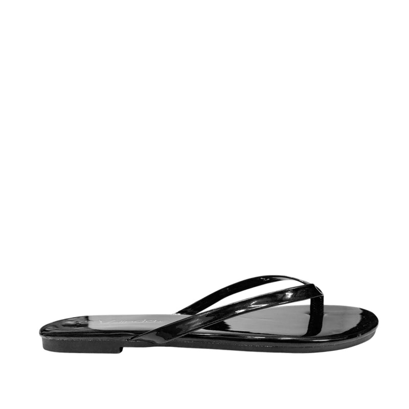Sandalias flats Karen para mujer color negro