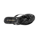 Sandalias flats Karen para mujer color negro