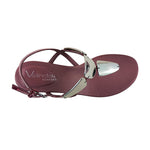 Sandalias de tacón Lisa para mujer color vino