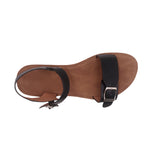 Sandalias flat Sulenmir negro para Mujer