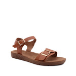Sandalias flat Sulenmir camel para Mujer