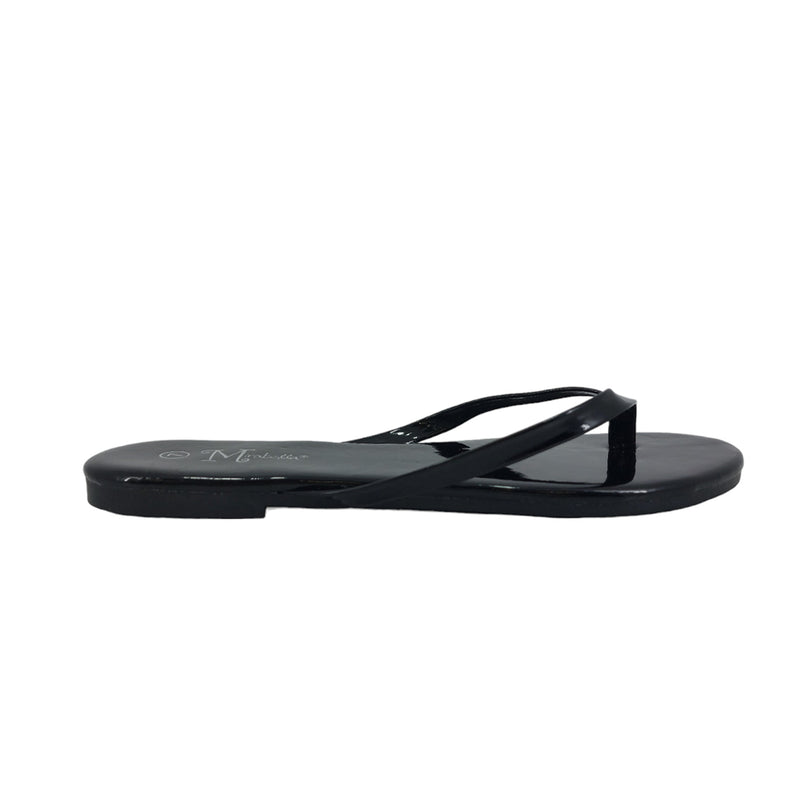 Sandalias flats Karen 1 negro para Mujer