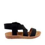 Sandalias flats Ana para mujer color negro