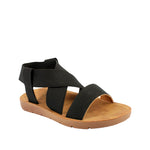 Sandalias flats Ana para mujer color negro