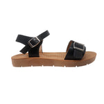 Sandalias flats Sulen negro para mujer