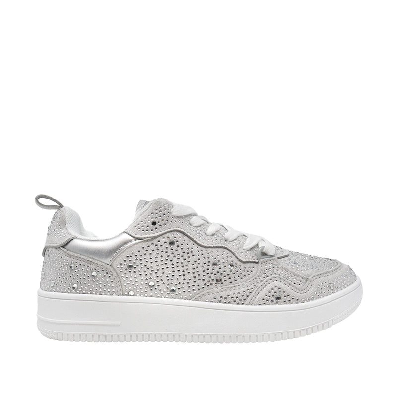 Sneakers Beverly plata para mujer