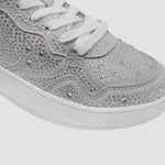 Sneakers Beverly plata para mujer