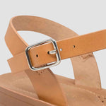 Sandalias flats Maribel tan para mujer