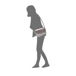 Crossbody Jolie  plateado para mujer