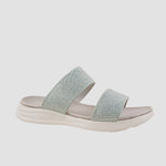 Sandalias flats Mariella plateado