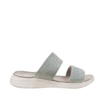 Sandalias flats Mariella plateado