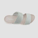 Sandalias flats Mariella plateado