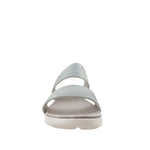 Sandalias flats Mariella plateado