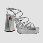 Sandalias Oba plateado