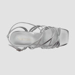 Sandalias Oba plateado