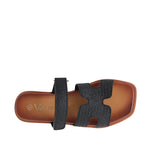 Sandalias flats Tiana negro