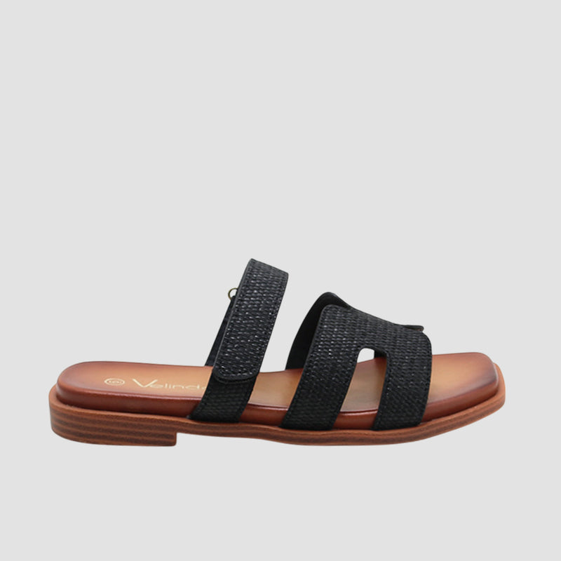 Sandalias flats Tiana negro