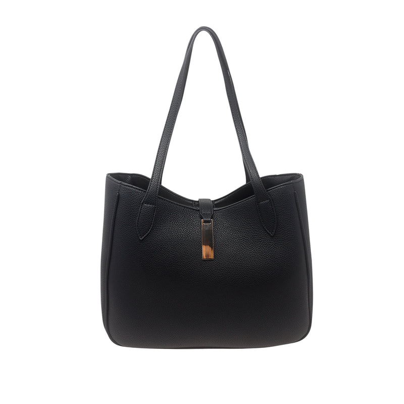 Cartera tote Delia para mujer color negro