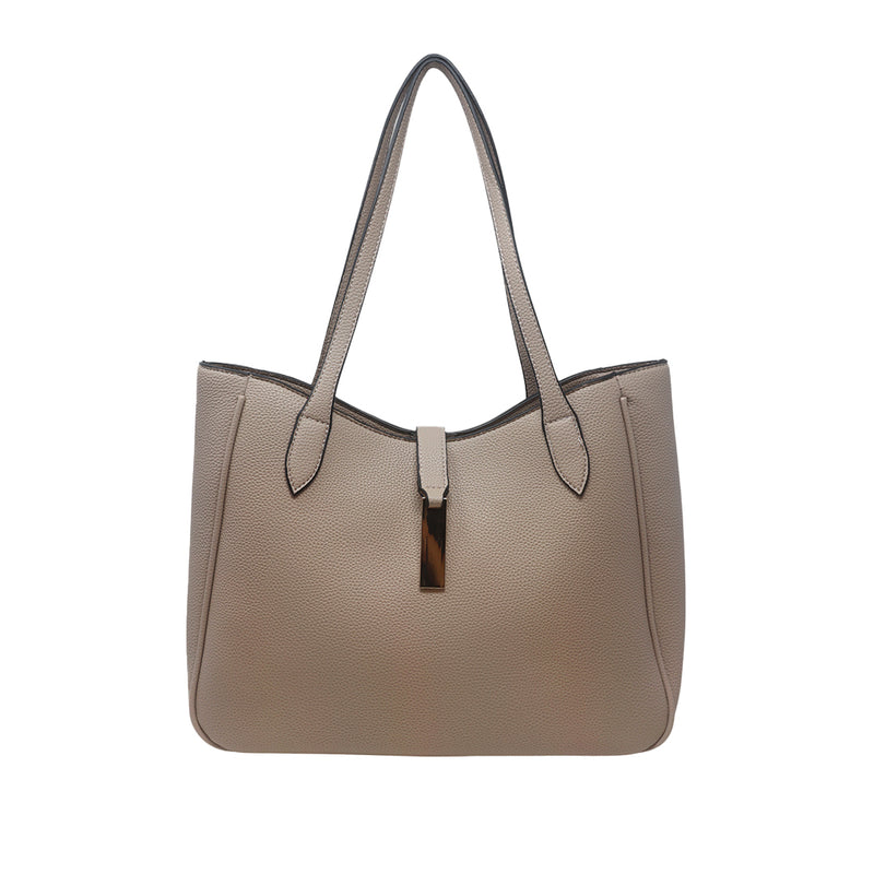 Cartera tote Delia para mujer color taupe