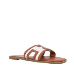 Sandalias flats Adria para mujer color naranja