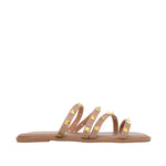 Sandalias flats Bianca para mujer color nude