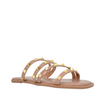 Sandalias flats Bianca para mujer color nude