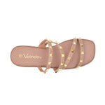 Sandalias flats Bianca para mujer color nude