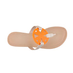 Sandalias flats Loly para mujer color naranja